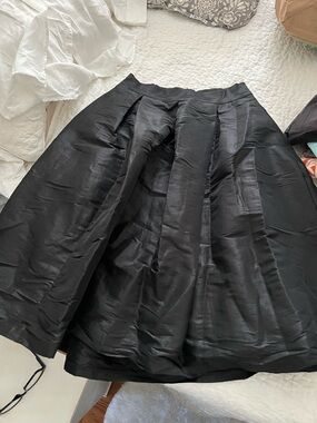 Studio Black A-Line Full Midi Skirt